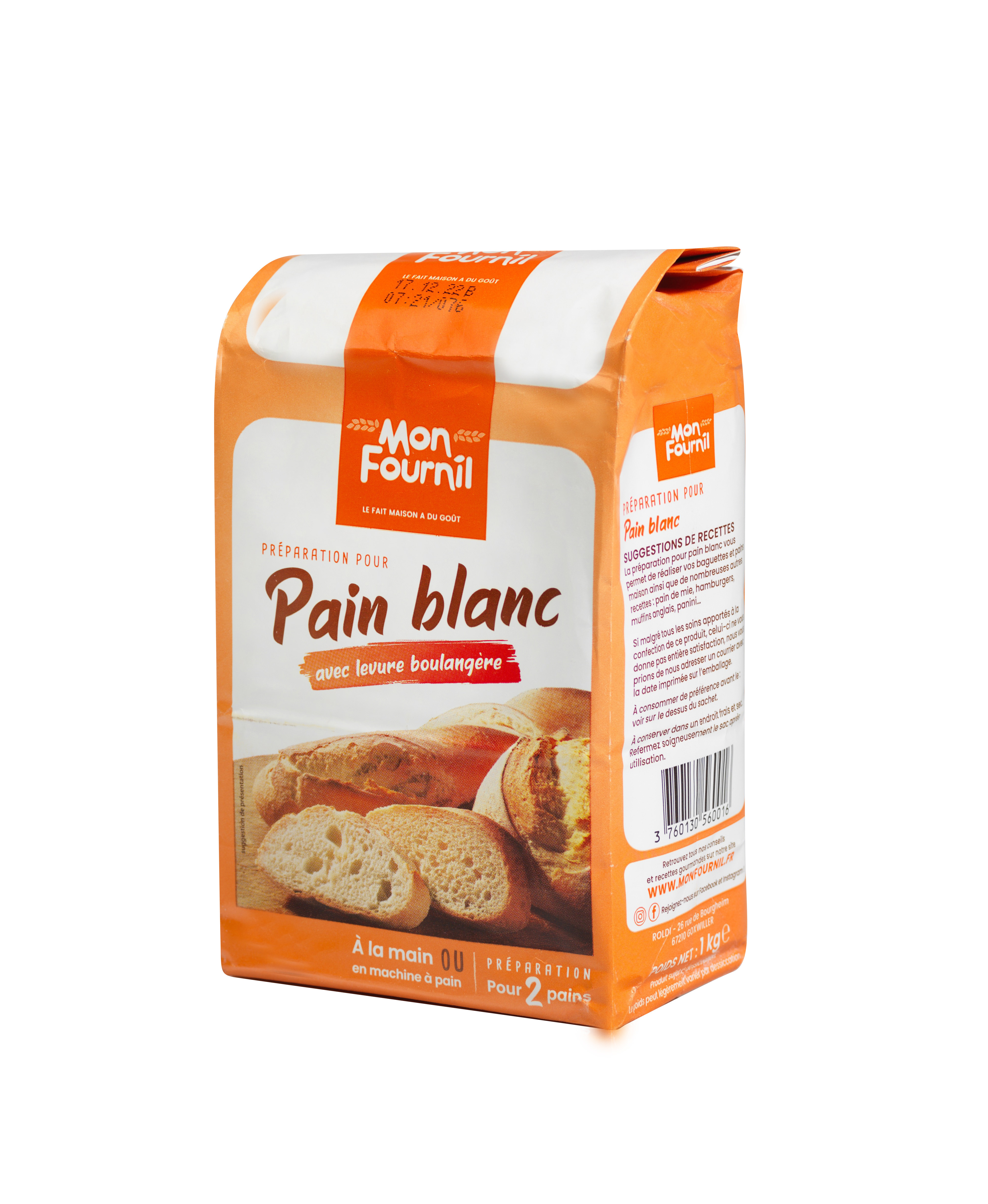 Farine à pain artisan non traitée non blanchie 20 kg - Farine de spécialité